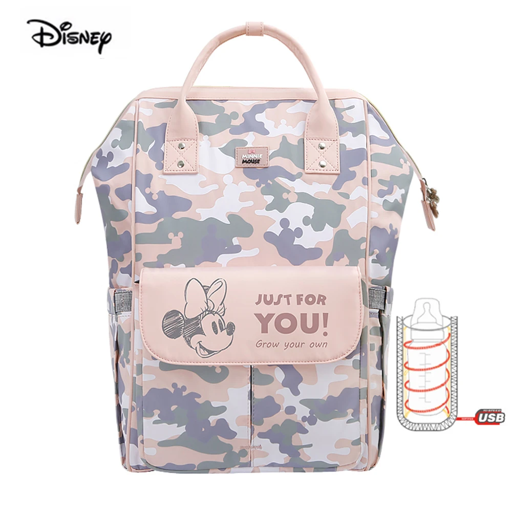 Сумка для подгузников Disney многофункциональный вместительный рюкзак мам с USB