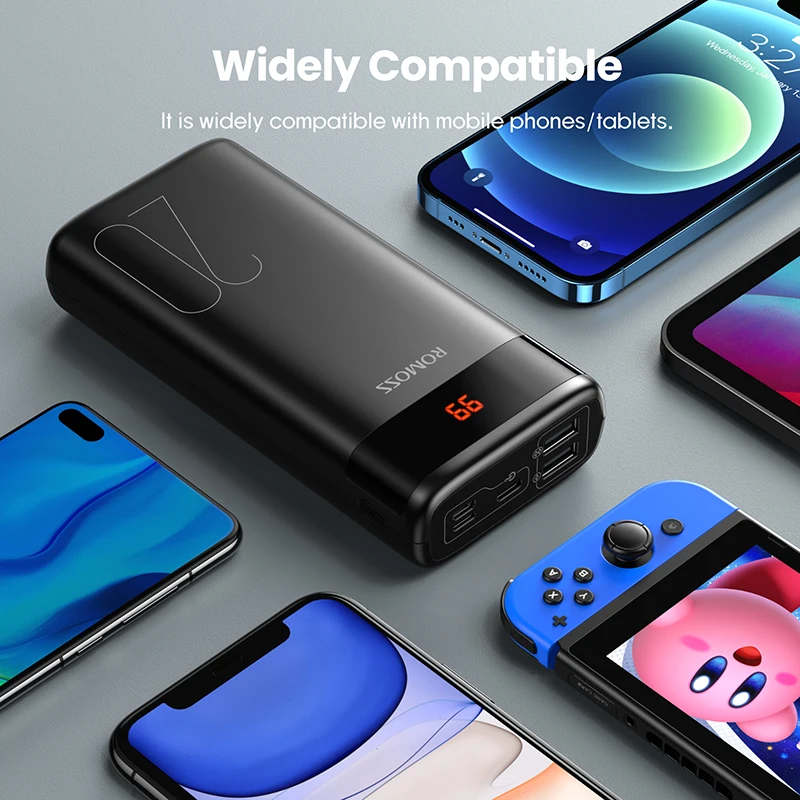 romoss ares 20 power bank 20000mah usb type c powerbank 20000 mah portable external battery charger poverbank for iphone xiaomi free global shipping