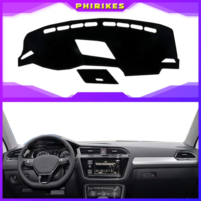 

For Volkswagen VW Tiguan 2016 2017 2018 2019 Dashboard Cover Mat Pad Dashmat Sun Shade Instrument Carpet Protect Car Accessories