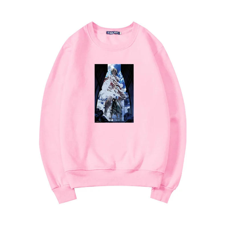 

2021 Autumn Anime Womens Hoodies Attack on Titan Unique Long Sleeve Hoodied Hip-hop Sweatshirt Japanese Harajuku Casual Hoodie