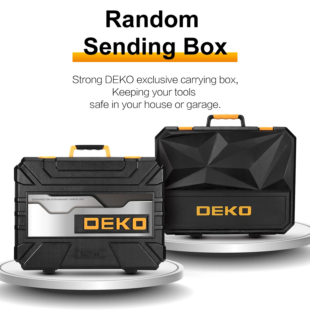DEKO набор инструментов для ремонта Комплект ручных пластиковый ящик