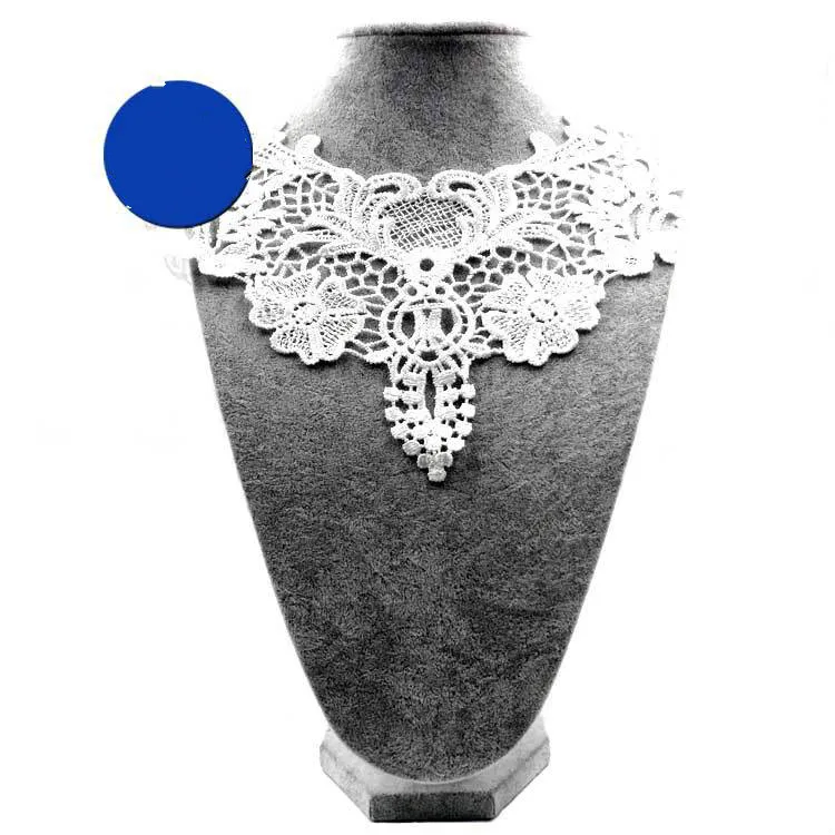 Вышивка с круглой горловиной для творчества искусственные Съемная воротники