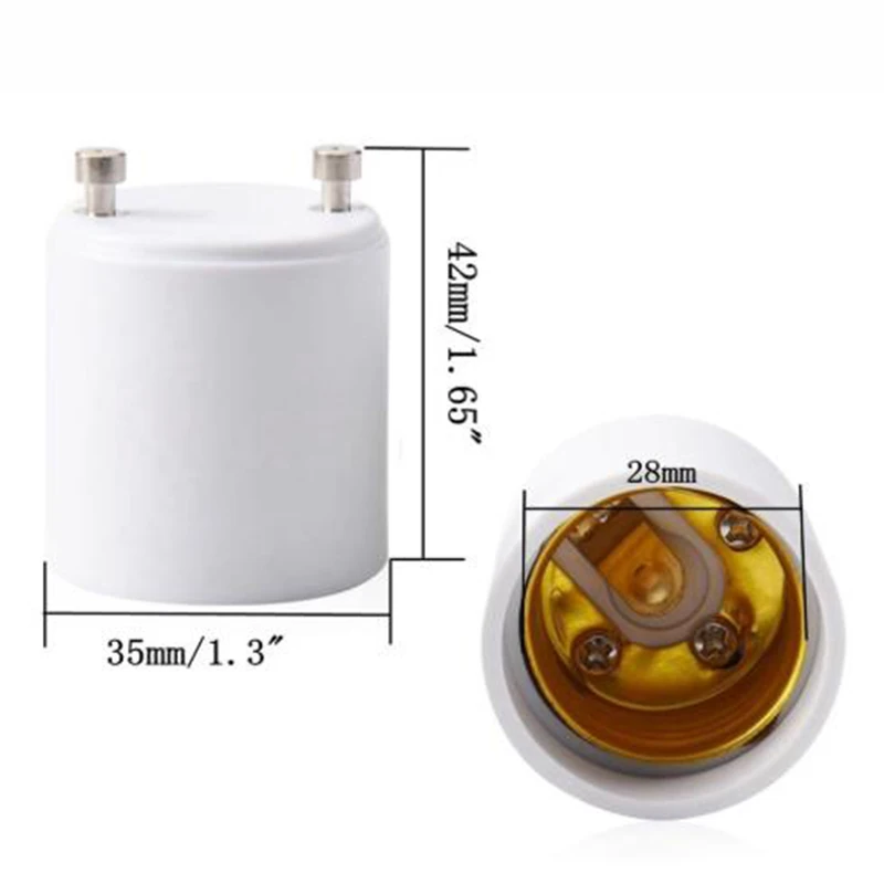 2pcs адаптеры GU24 к E26/E27 конвертер адаптеров Pin база приспособление стандартной