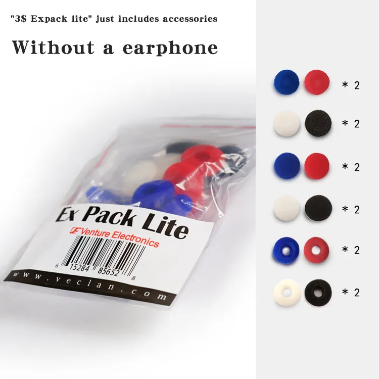 EXL(no earphone) Venture Electronics наушники VE Monk Plus Hifi - Цвет: EXL(no earphone)