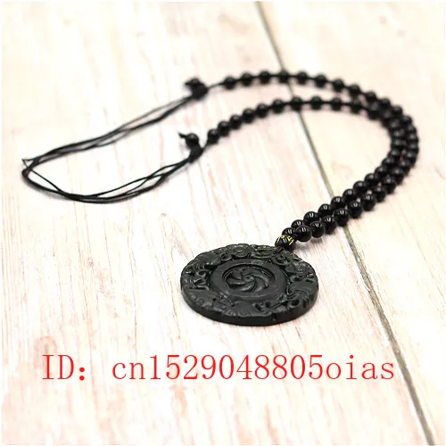 Натуральный черный зеленый китайский нефритовый цветок ожерельлье из бисера