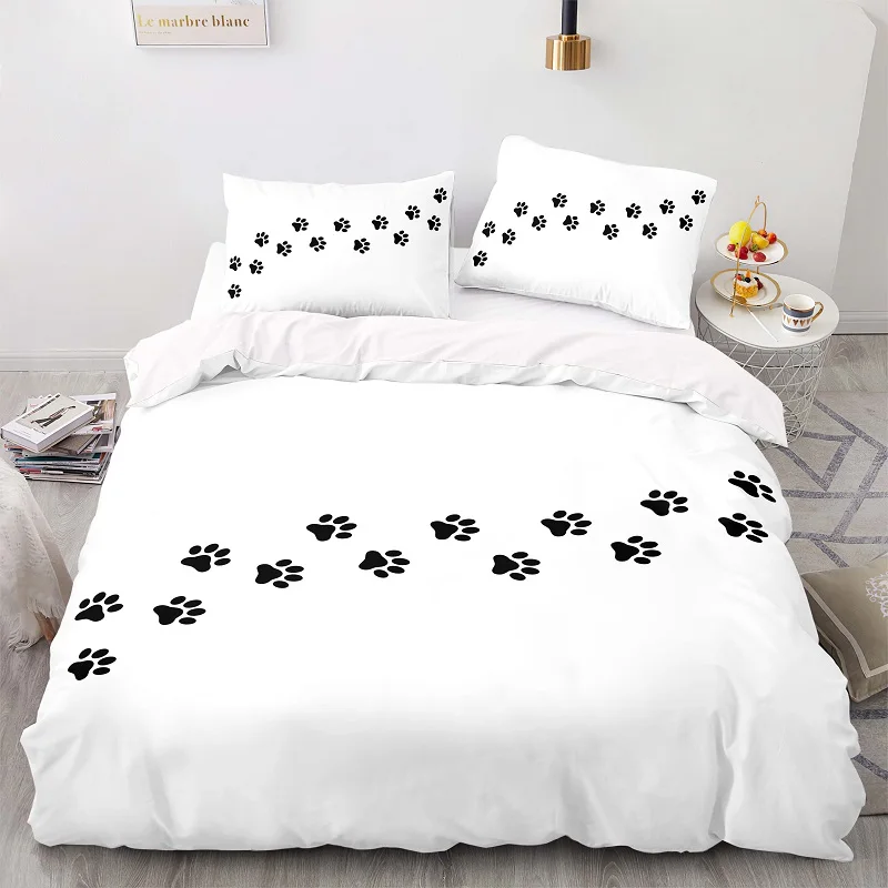 

3D Print Naughty White Cat Pattern Bedding Set,Duvet Cover 210210 With Pillowcase ,EU 240220 Quilt Cover,King Blanket Cover