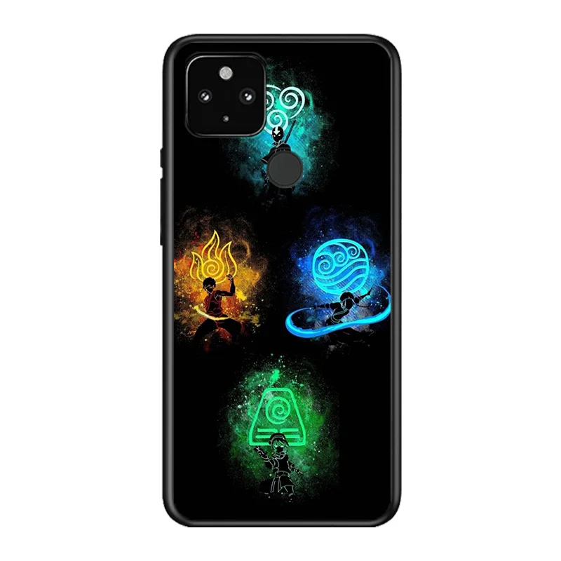 

Avatar The Last Airbender Soft TPU Silicone Black Cover For Google Pixel 5 4A 5G 4 XL Phone Case