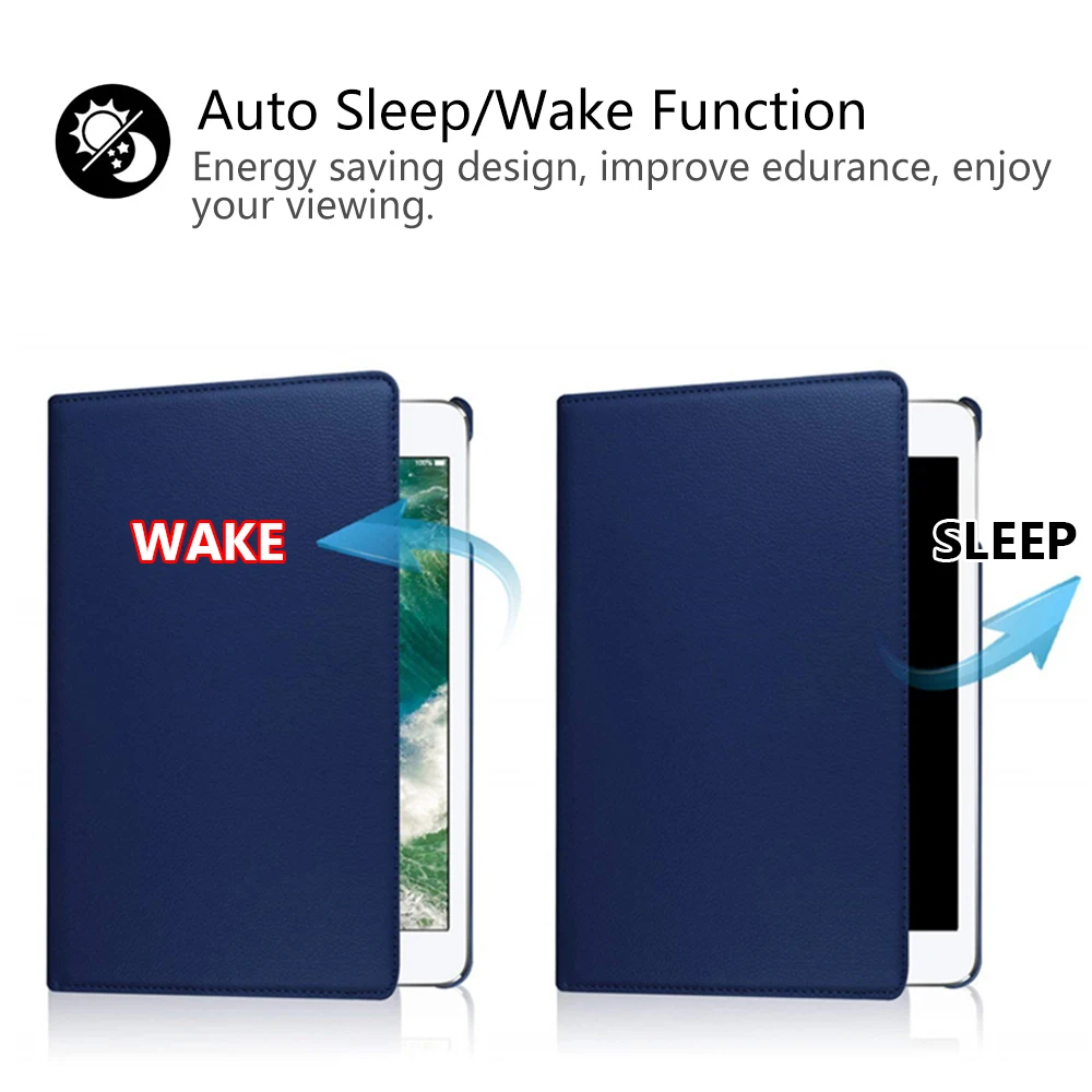 Модный вращающийся на 360 градусов умный кожаный чехол с магнитной откидной