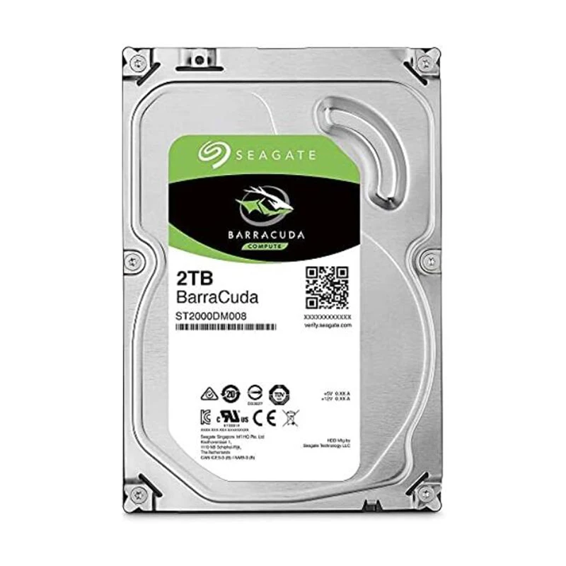 Seagate BarraCuda 2TB Internal Hard Drive HDD 3.5 Inch SATA 6Gb/s 7200 5400 RPM 256MB Cache