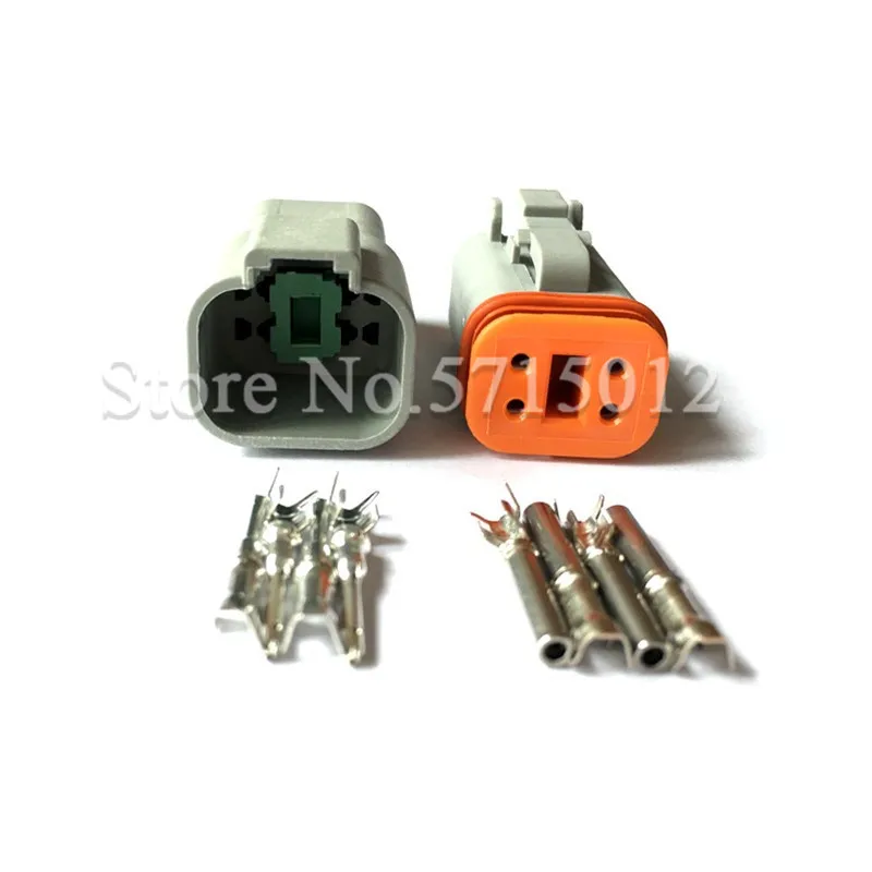 

4 Hole DT04-4P AT04-4P DT06-4S AT06-4S Waterproof Automotive Connector Electrical Throttle Motor Plug For Excavator