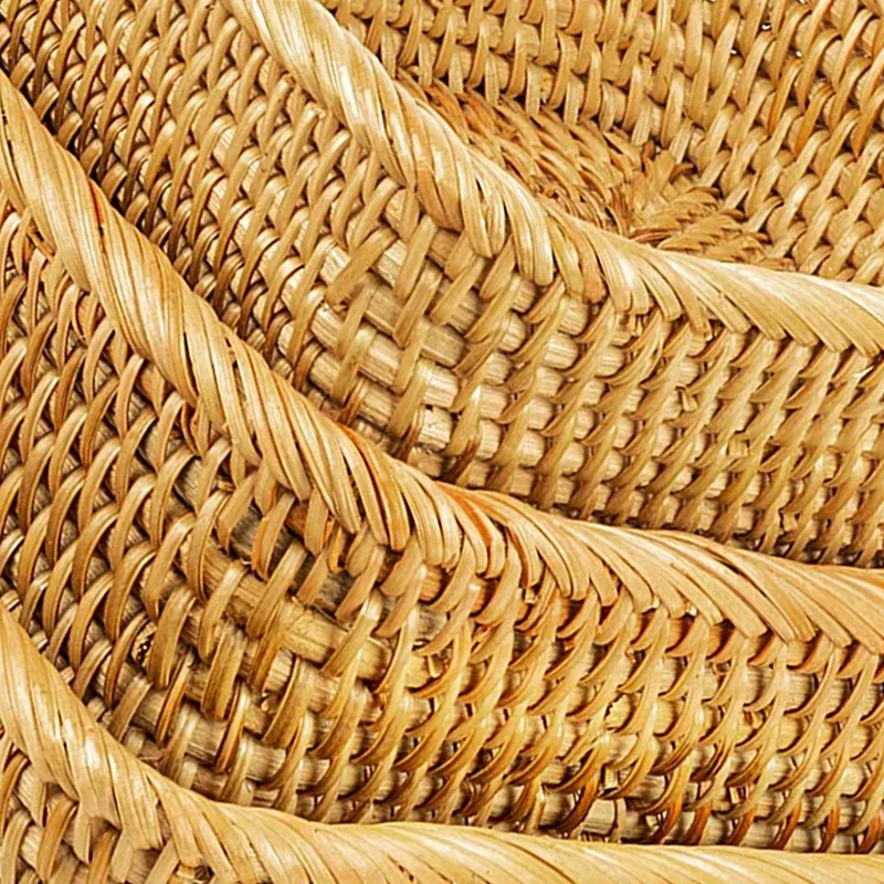 

Wicker Baskets for Storage Rattan Cloth Organizer Closet Bins for Shelf Organizing Bathroom Woven Stackable ,Set of 3