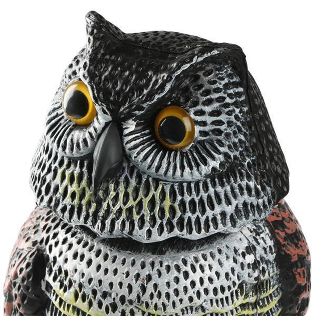 

Large Realistic Owl Decoy With Rotating Head Bird/Pigeon/Crow Scarer