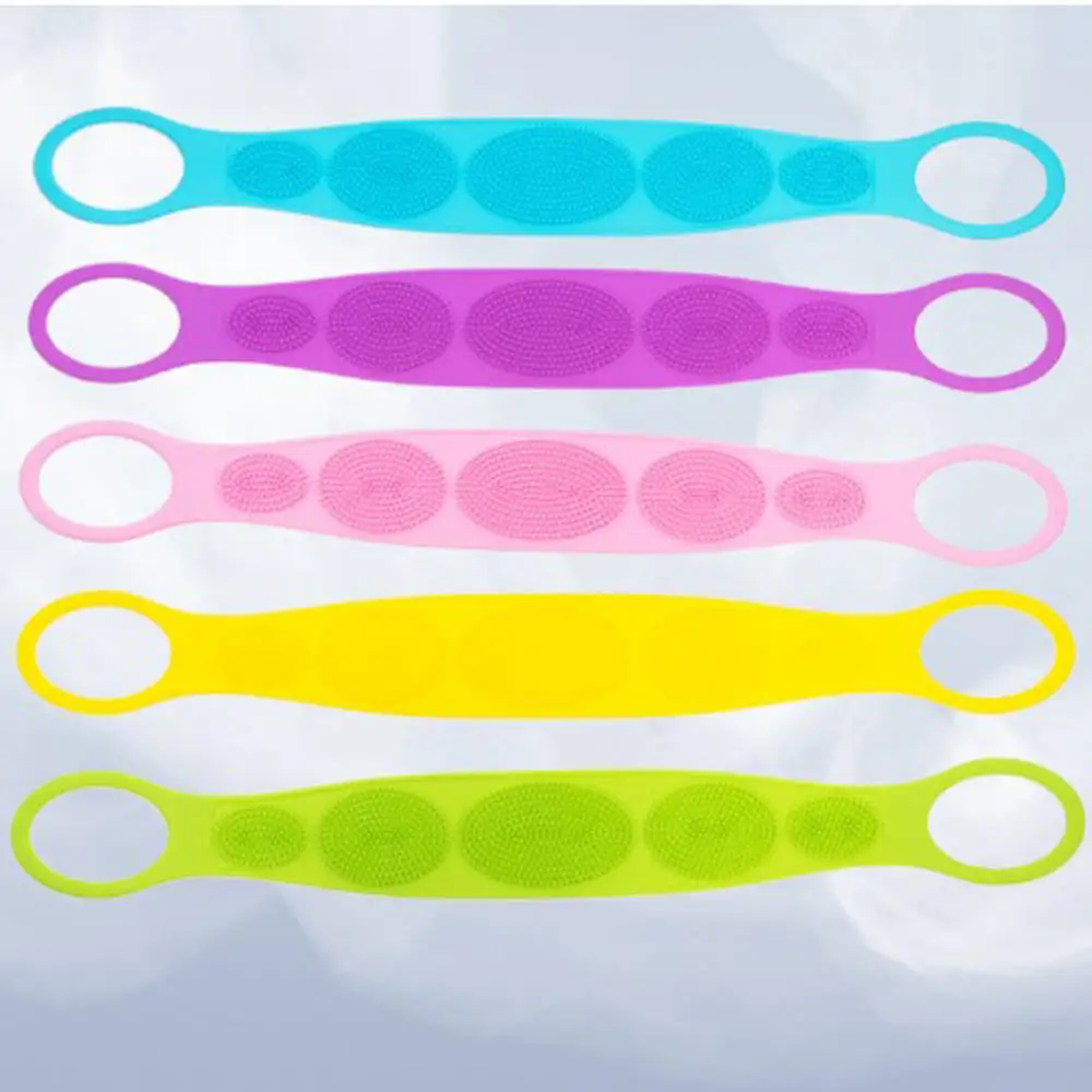 

Magic Silicone Brushes Bath Towels Rubbing Back Mud Peeling Body Massage Shower Extended Scrubber Skin Clean Shower Brushes