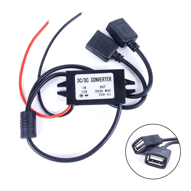 Конвертер USB DC 12V 24V 36V 48V(8 V-с алюминиевой крышкой, 50В) до 5V 3A Micro Mini USB понижающий преобразователь регулятор Напряжение DC Мощность Конвертеры