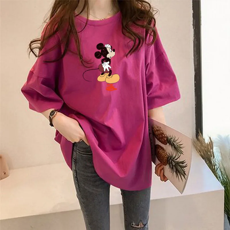 Милая футболка с Микки Маусом женская летняя рубашка коротким рукавом 2020 Новый