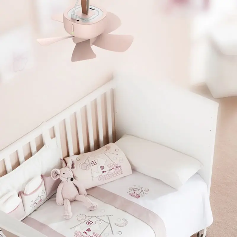 

10000mAh Power bank USB Remote Control Timing 4 Gears Ceiling Fan Cooling Hanging Fan for Tent Bed Camping Outdoor Home