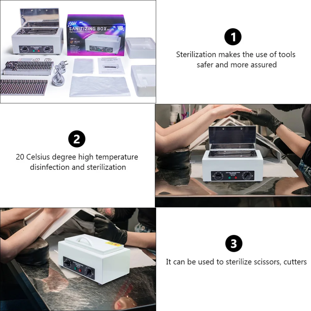 

Manicure Tool Cabinet Stainless Steel Cabinet For Home Salon UK Plug