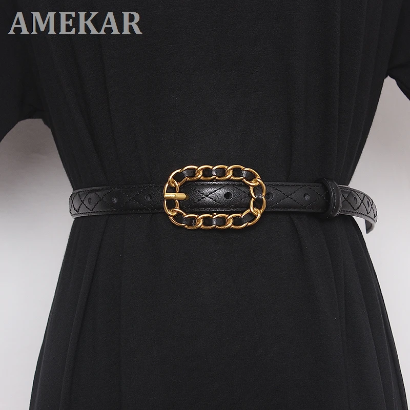 

Cowhide Diamond Waist Belt for Women Real Genuine Cow Leather Cinch Belts Female Strap Waistband Jean Pant Dress Belt Decoration