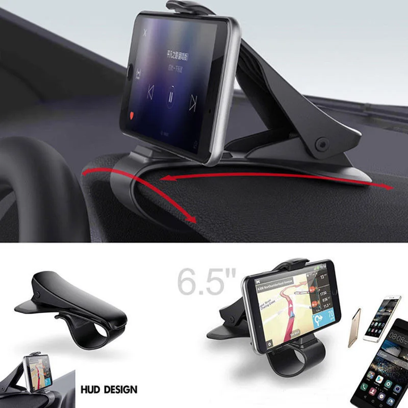 

Multifunctional Car Dashboard Phone Holder Silicone Phone Mount Clip Car Phone Holder Stand Bracket for for 2-6.5in Phone