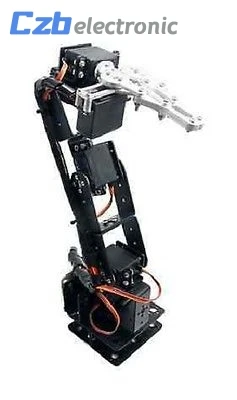 1set Aluminium Robot 6 DOF Arm Mechanical Robotic Clamp Claw Mount Kit W/ Servos Servo Horn For Arduino DIY Parts | Электроника