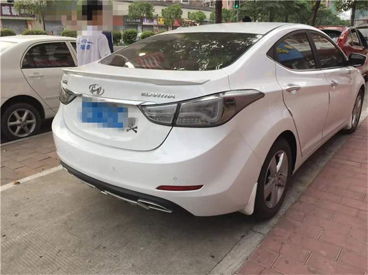 Спойлер для Hyundai Elantra 2012-2015 спойлер высокого качества из АБС-пластика цветной