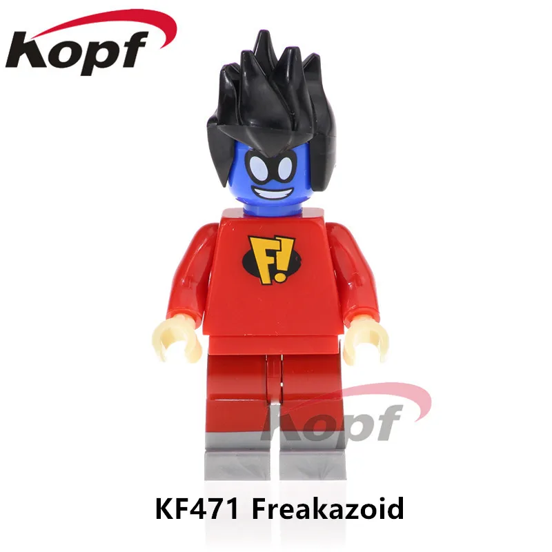 Одиночные продажи строительные блоки Супер Герои кирпичи клоун Pennywise Freakazoid Джокер образование в цифрах игрушки для детей - Цвет: KF471 Without Box