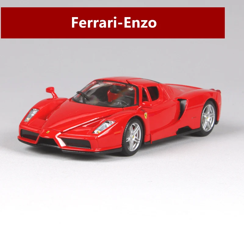 ENZO Bburago 1:24 Ferrari 458, красная модель автомобиля, литая под давлением металлическая модель, детская игрушка, подарок бойфренду, коллекция автомобилей из искусственного сплава - Цвет: ENZO