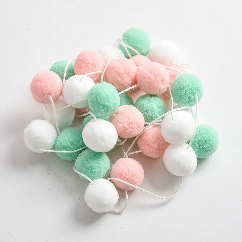 Фетровая гирлянда в виде шариков 2 3 м 30 шт. | Дом и сад