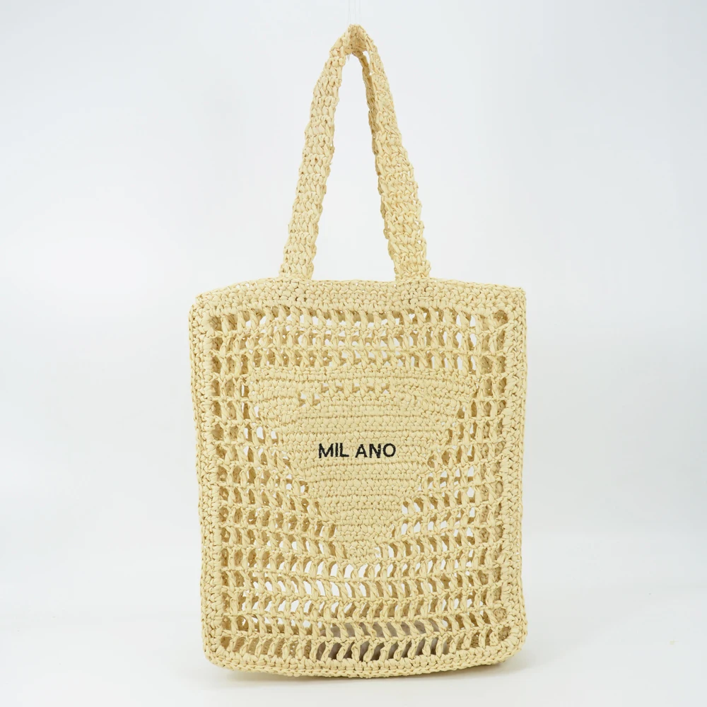 Соломенная сумка-шоппер из рафии ручная работа лето 2021 |