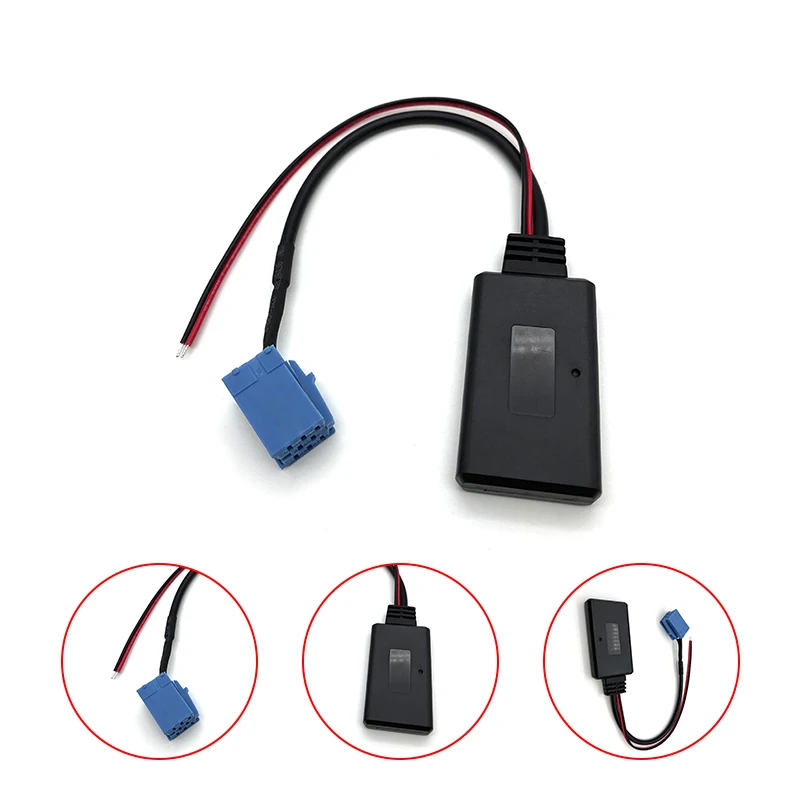 

Адаптер аудио Bluetooth для автомобиля, 8pin для Volkswagen, голубой! Точка Беккера Максима)