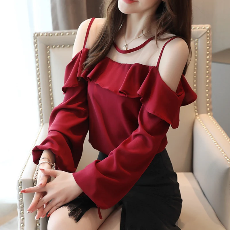 Женская шифоновая рубашка с круглым вырезом свободная блузка прозрачной сеткой