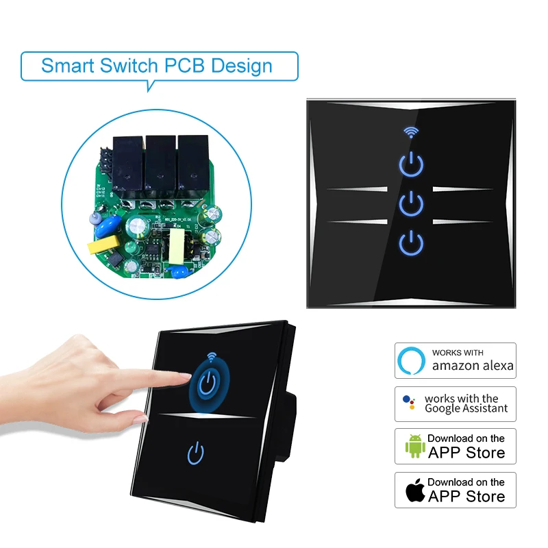 Умный светильник ель с Wi Fi сенсорным управлением и голосовым