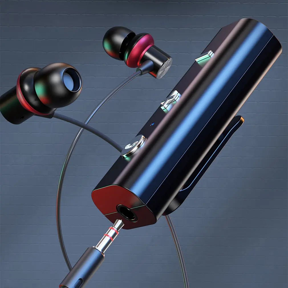 

Автомобильный беспроводной аудиоприемник с клипсой 5,0, голосовой вызов для 3,5 мм bluetooth-совместимая гарнитура, музыкальный приемник