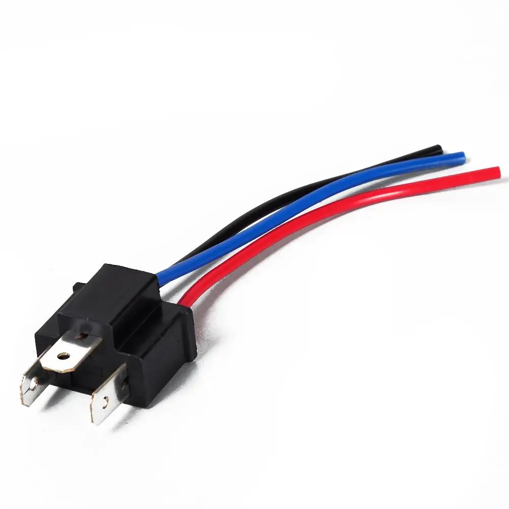 

2Pcs H4 Male Head Extension Connector Plug Socket with Wire Harness Heavy Duty Adapter
