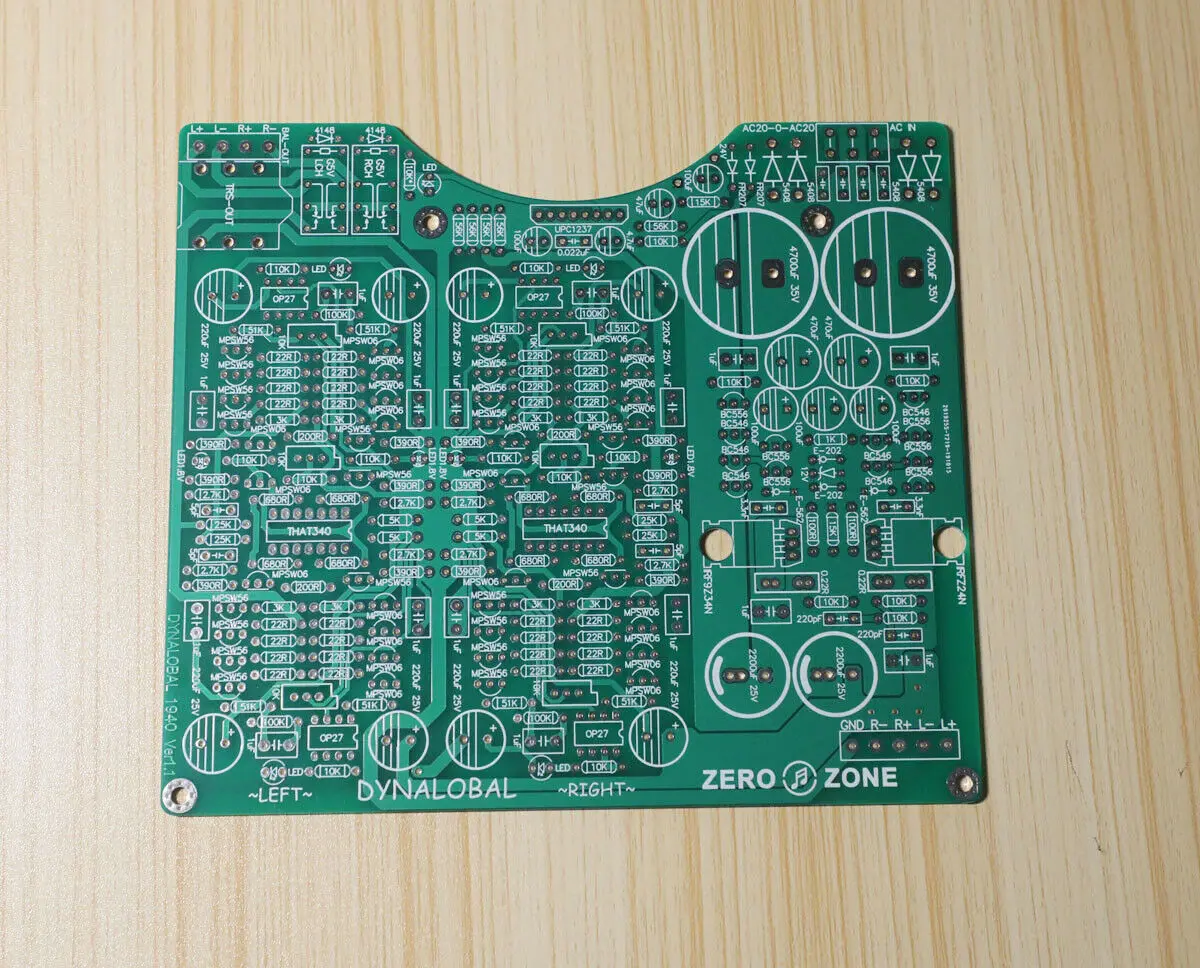 Балансировочный диналкобальный усилитель для наушников печатная плата на Dynalo 1940