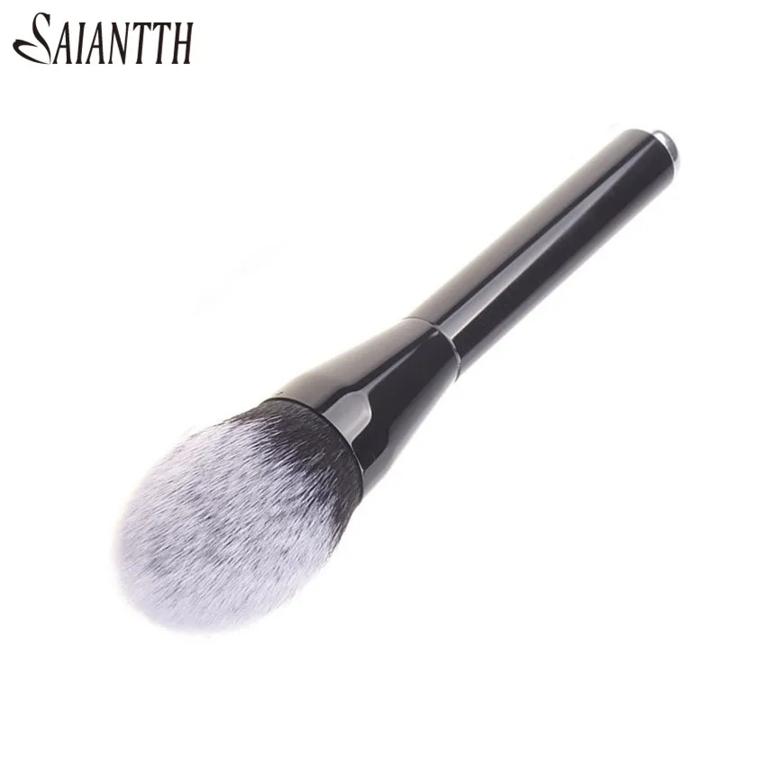 Кисти для макияжа SAIANTTH мягкие черные/белые с эффектом пламени|soft makeup brush|foundation