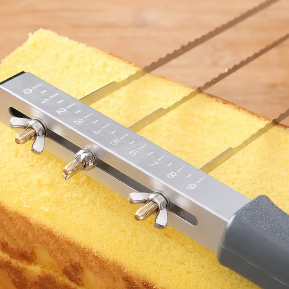 Регулируемый большой 3 лезвия резак для торта межслойный слайсер DIY бытовые