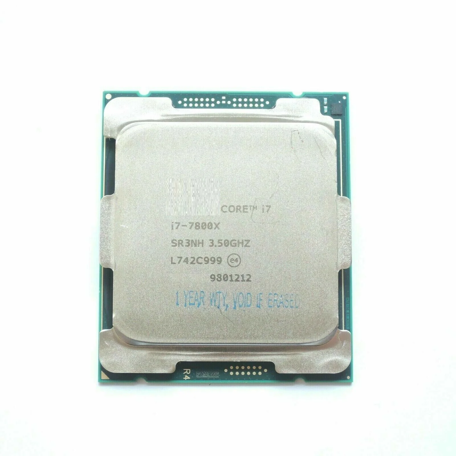 

i7 7800X Core i7-7800X SR3NH Processor 6 Cores 12 Threads 3.5GHZ for X299 MB server pc CPU. PK:I7-7820K