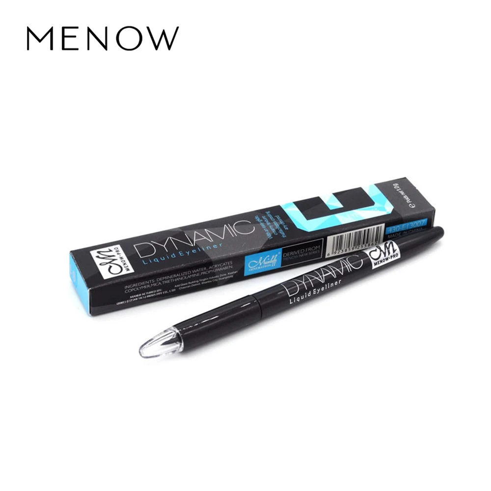 MENOW Марка высокого качества Matte perfect Динамических Водонепроницаемый жидкая подводка Карандаш Eye Liner Макияж Косметика E13007