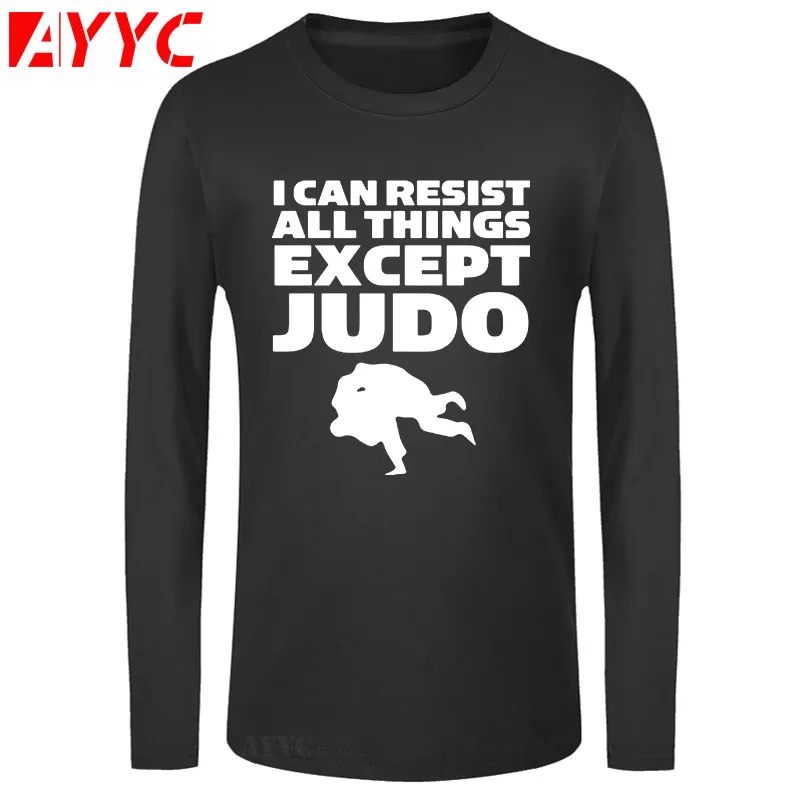 Футболка AYYC мужская с длинным рукавом крутая стильная тенниска принтом дзюдо