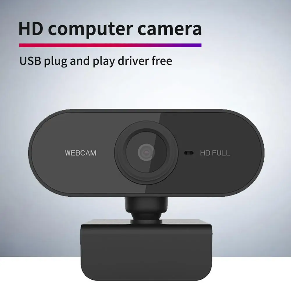 

Веб-камера USB Full HD 1080P с микрофоном, гибкая, вращающаяся, для ноутбуков, настольных камер