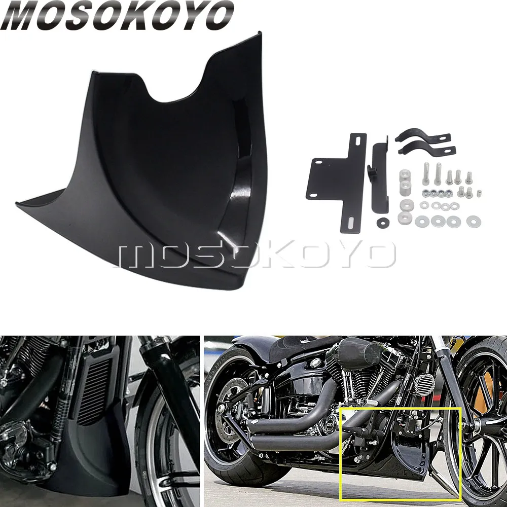 Передний нижний спойлер брызговик обтекатель для Harley Sportster XL Iron 883 1200 Dyna Fatboy Softail