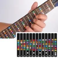 Tastiera per chitarra note mappa etichette adesivo tastiera tasti decalcomanie chitarra elettrica acustica a 6 corde