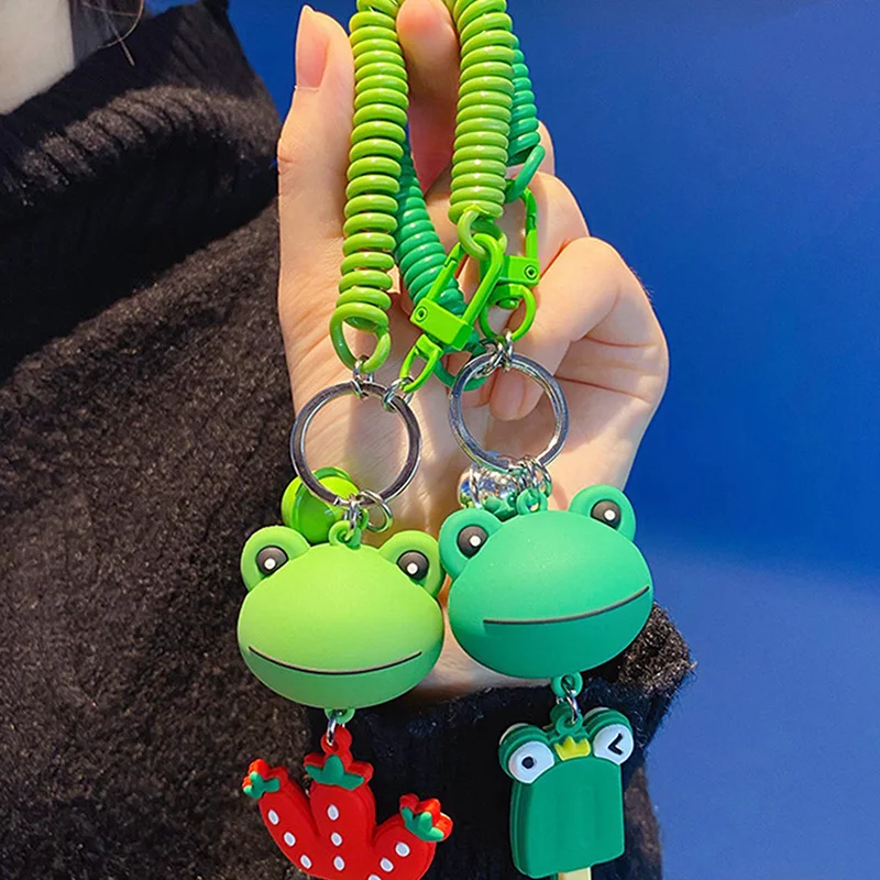 

Cartoon frog Keychain Womens Purse Charms Cute Key Chain Anime Keychain Car Key Chain For Women