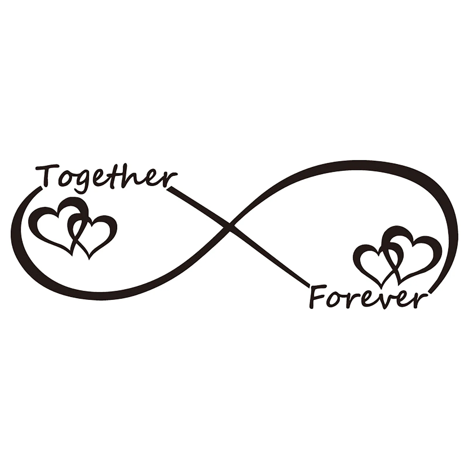 Персонализированные любовь ко Дню Святого Валентина настенные наклейки слова