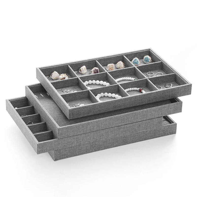 Модные ювелирные изделия 12 ячеек серый Лиен винтажное ожерелье браслет кольцо