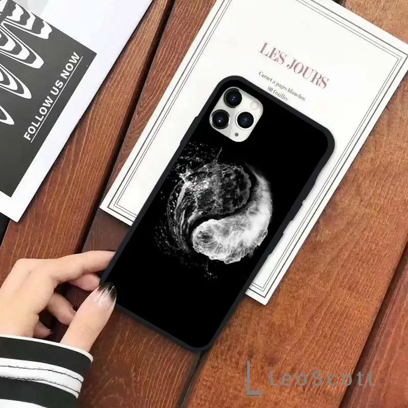 

Chinese round tai chi gossip yin and yang Phone Case for iPhone 11 12 pro XS MAX 8 7 6 6S Plus X 5S SE 2020 XR Soft silicone
