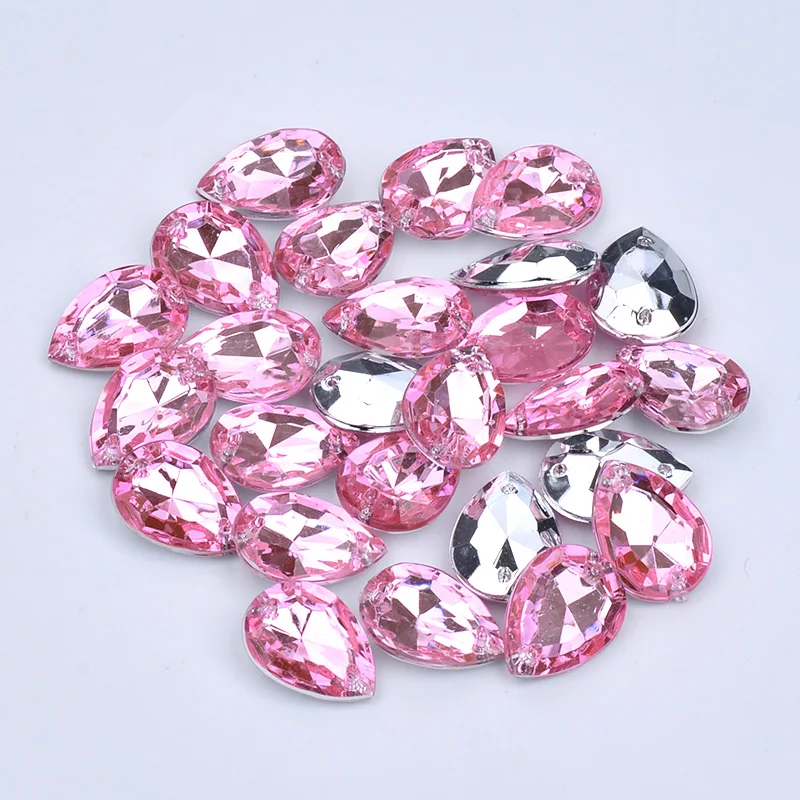 Аппликация черного цвета для шитья 13*18 мм акриловые камни стразы украшения