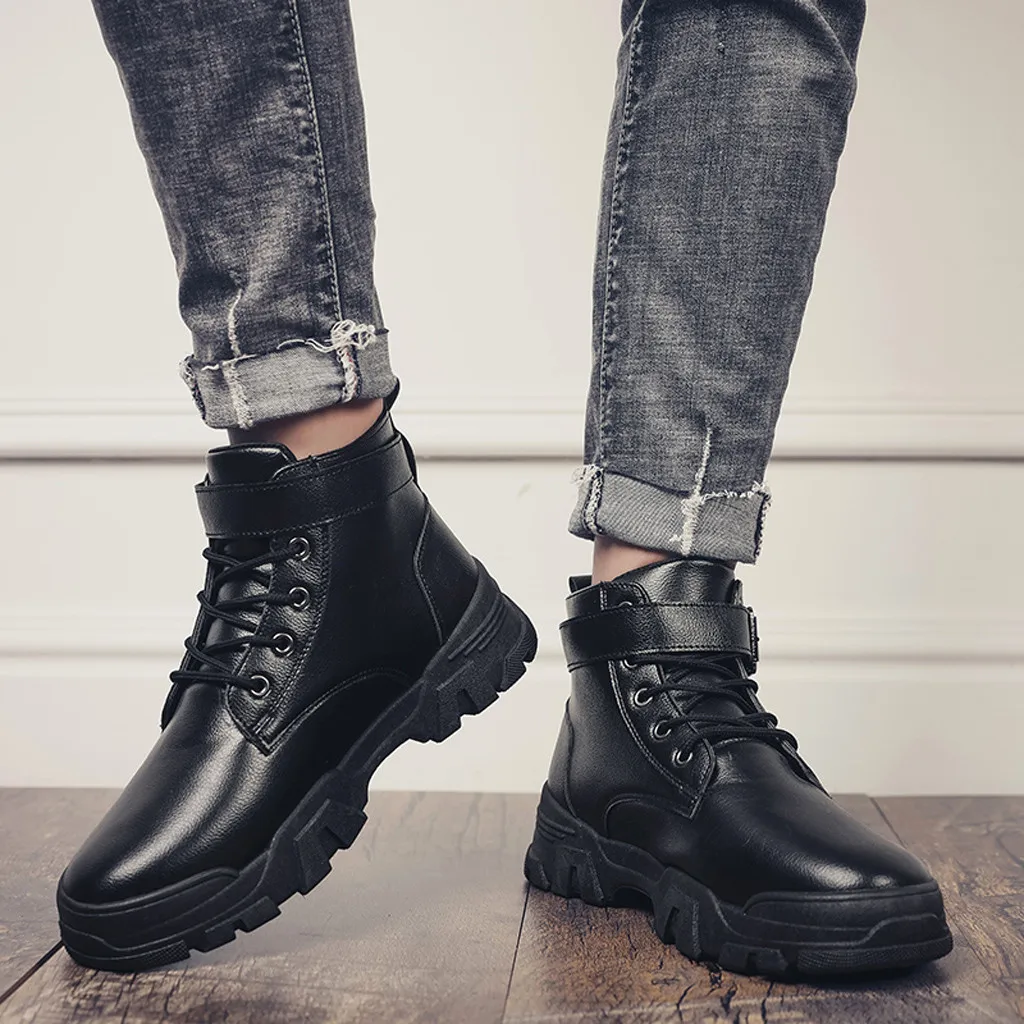 Мужские ботинки в стиле милитари тактические пустыни ретро сезон осень зима