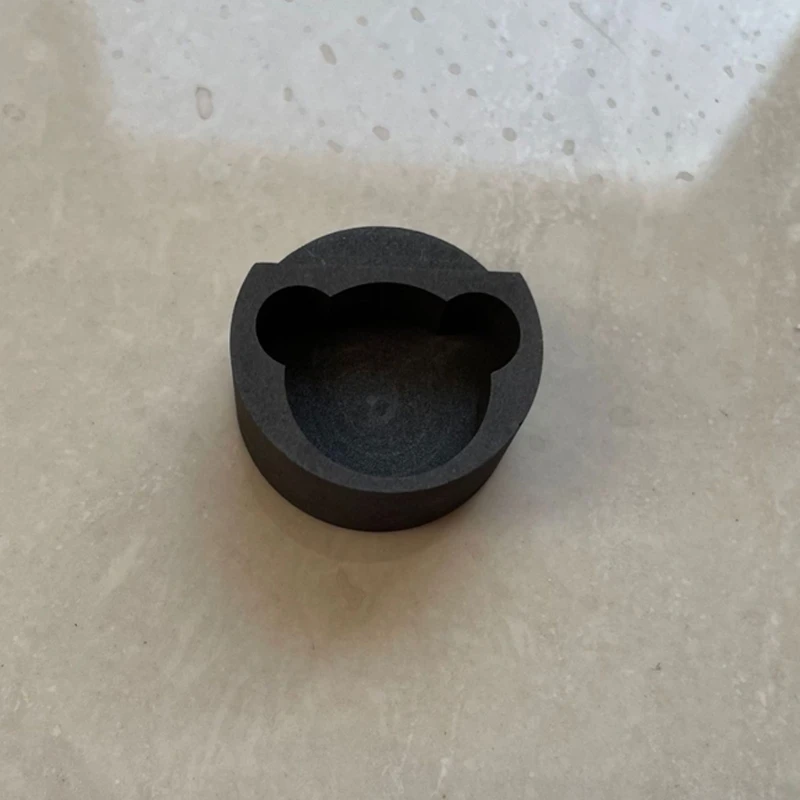 

Silver Gold Bear Shape Mold Graphite Crucible Mold Metal Melting Casting Mold R2LE